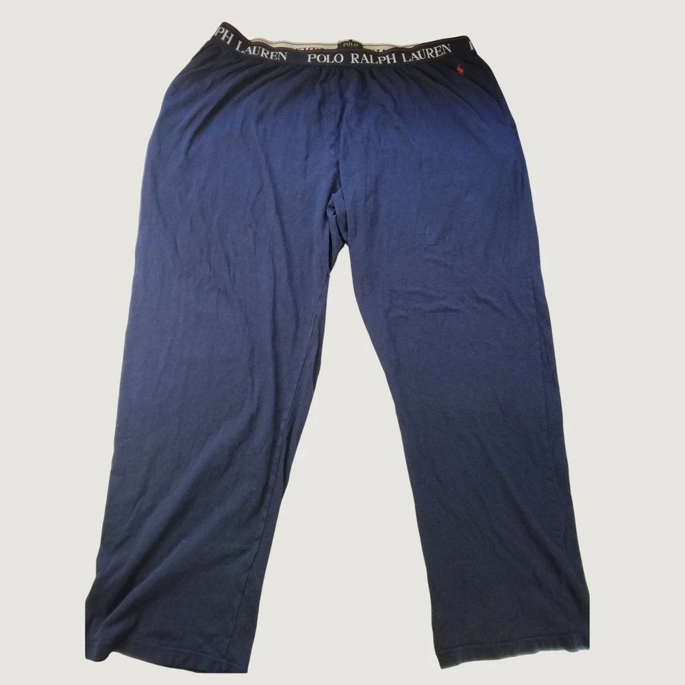 Polo Ralph Lauren Mens 4XL Pajama Pants Navy Blue Cotton Modal Lounge Sleepwear